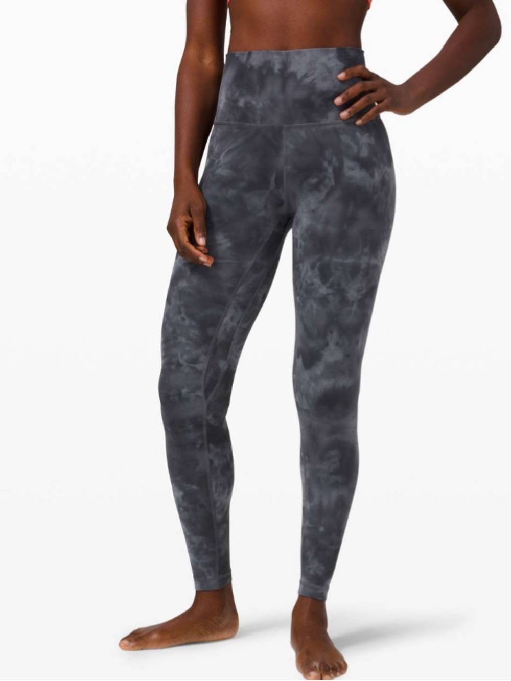 LULULEMON Align Pant 28" *Diamond Dye Pitch Grey Graphite Grey Sz 8